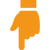 orange Hand deutet an, dass der Leer auf den Button klicken soll